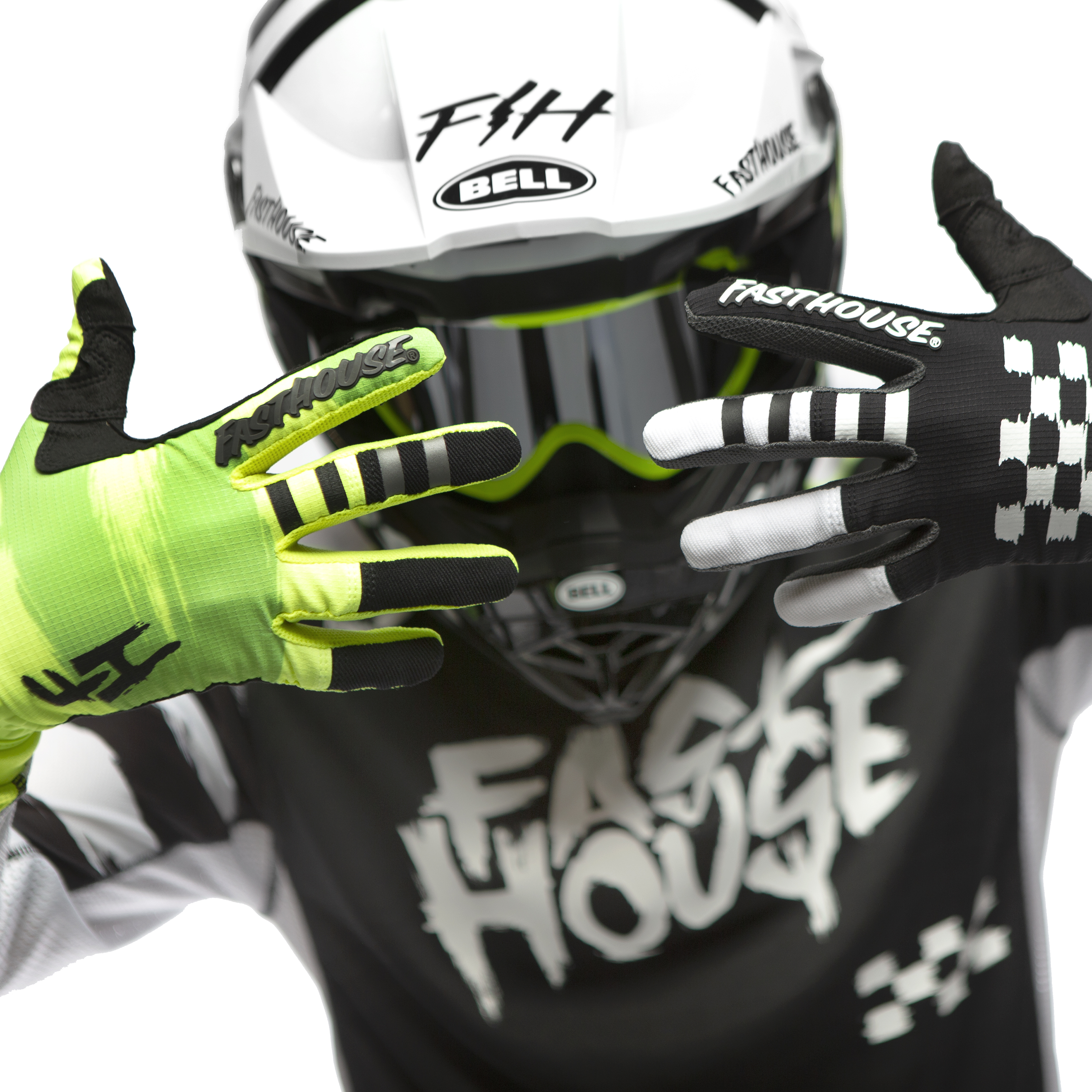 Speed Style Jester Gloves - High Viz-Black_Detail2